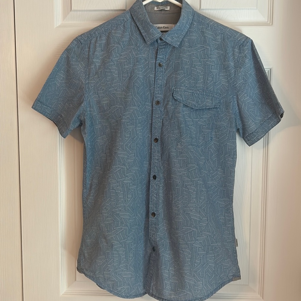 Calvin Klein blue shirt
